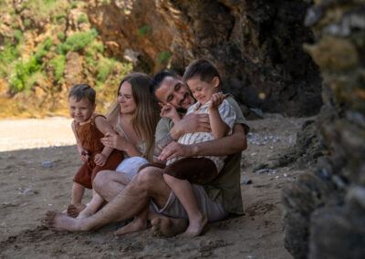 Séance famille à la plage